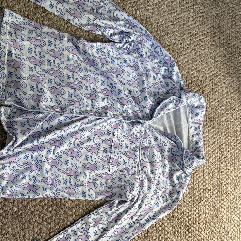Roller Rabit Long Sleeve Purple Shirt